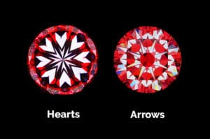 Hearts and Arrows view