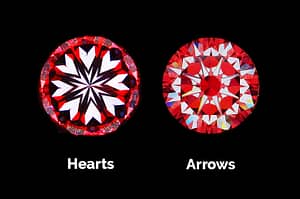 Hearts and Arrows view