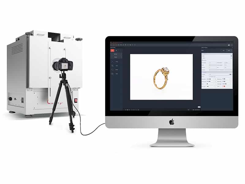software controls photo studio for ring photography