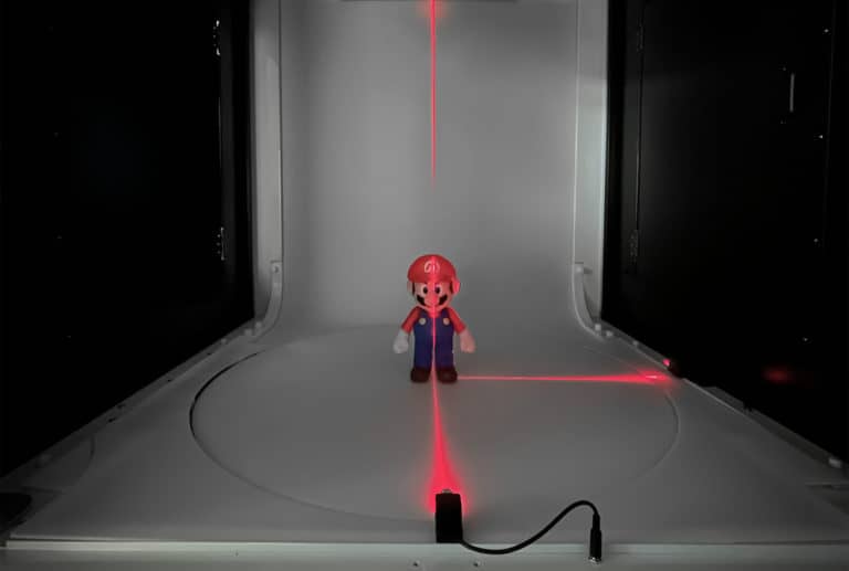 laser de centrage photographie produit