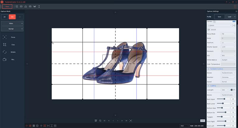How to create an animation of shoes with a ruler