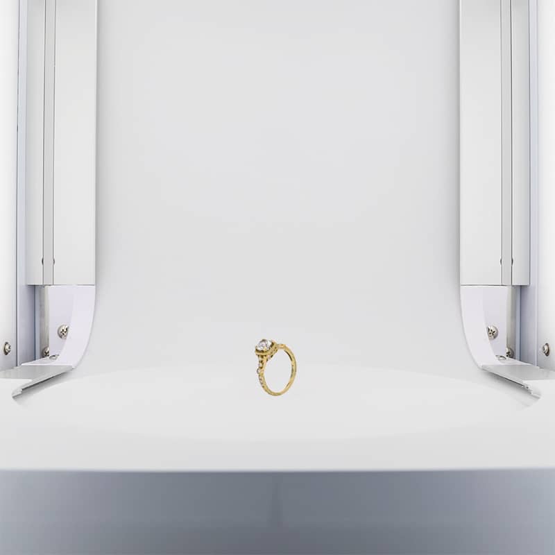 gold ring without dual lighting system