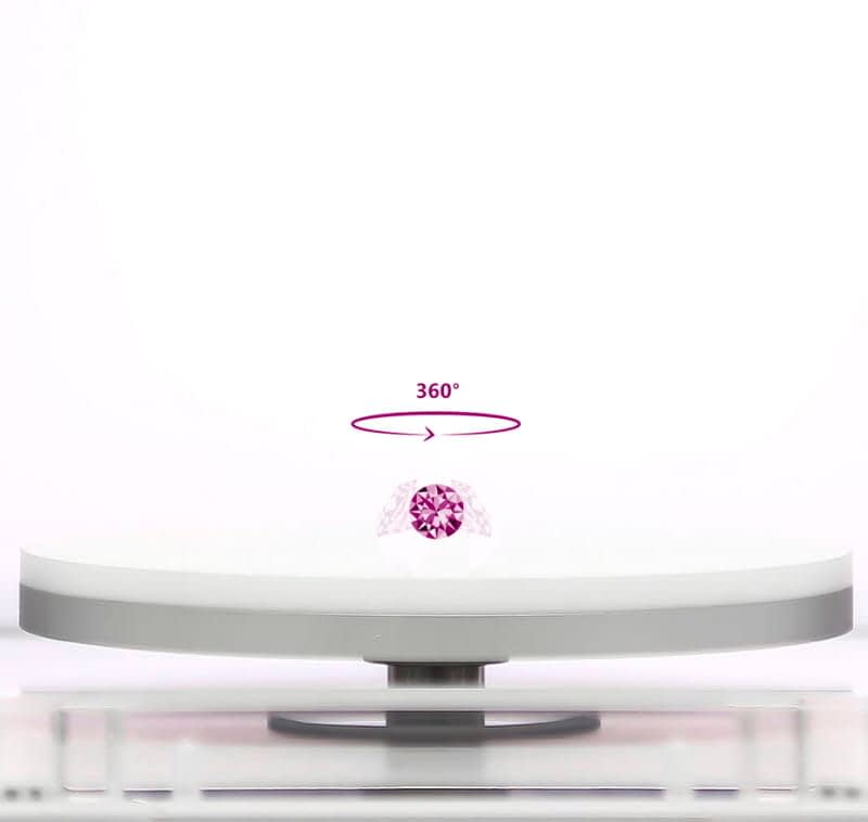 Drehteller für Edelsteine ​​360 ​​° Animation