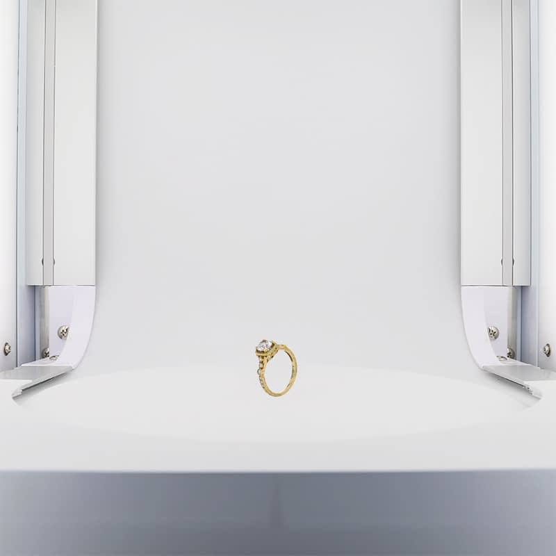 gold ring without dual lighting system