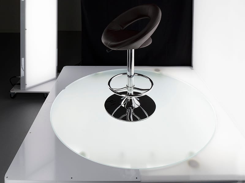 backlit turntable for big and heavy products photography