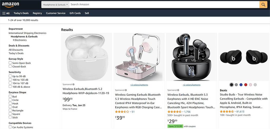 Amazon product photos listing