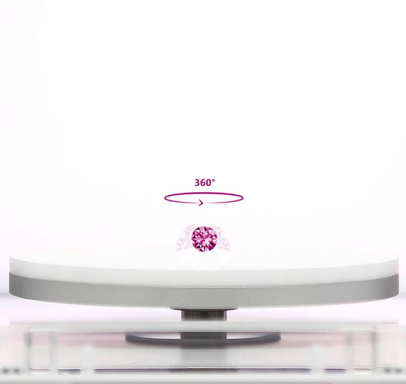 turntable for gemstones 360° animation