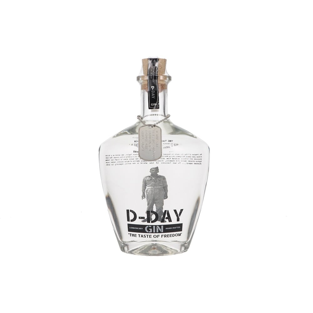 gin bottle on a white background
