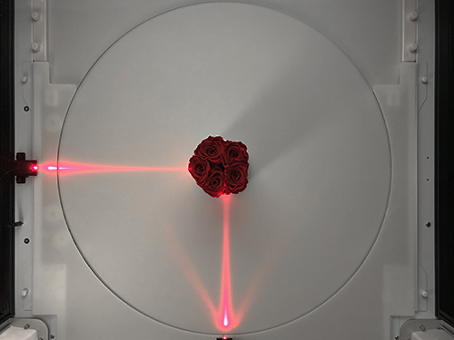 Comment centrer un produit à 360° avec le laser