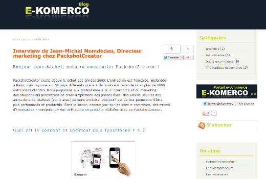 blog de e-komerco interview with marketing director